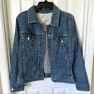 J. Jill Stretch Denim Jacket
